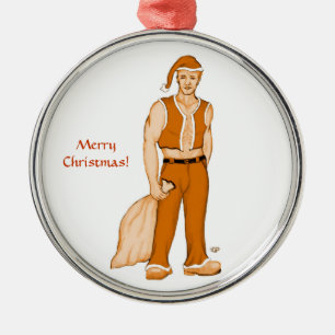 Adorno Metálico El nuevo Santa Claus - ¡Feliz Navidad!