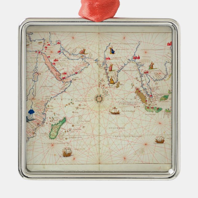 Adorno Metálico El Océano Índico (Frente)