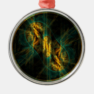 Adorno Metálico El ojo de la jungla Resumen del arte