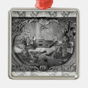 Adorno Metálico El panel de Overdoor con el tema chino, c.1730