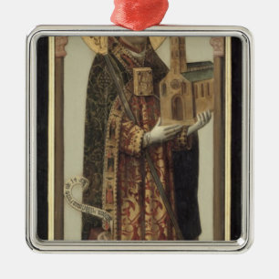Adorno Metálico El panel votivo que representa St. Ansgar, 1457