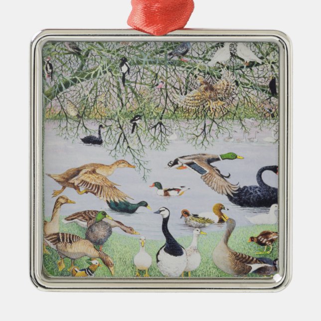 Adorno Metálico El pato impar (Frente)
