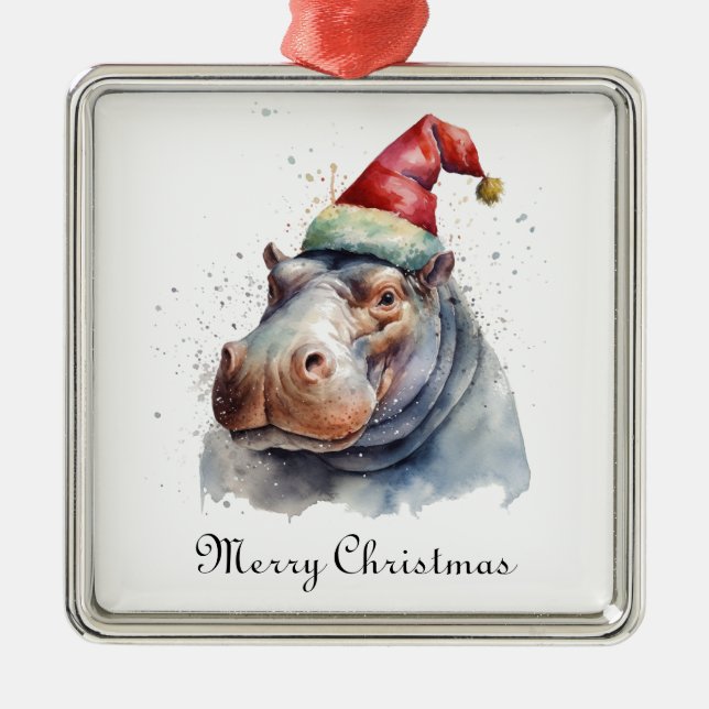 Adorno Metálico El pequeño Hipo de Santa, personalizado (Frente)