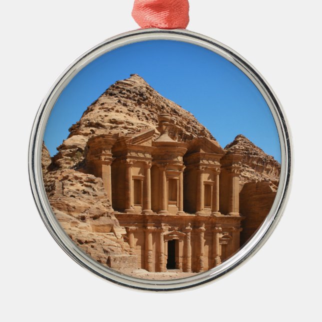 Adorno Metálico El Petra Jordania del monasterio (Frente)