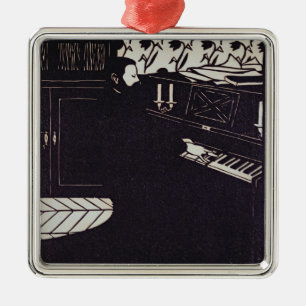 Adorno Metálico El piano, 1914 (grabar en madera)