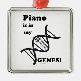 Adorno Metálico El piano en mis genes
