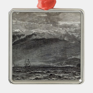 Adorno Metálico El pico de Tenerife, Sante Cruz