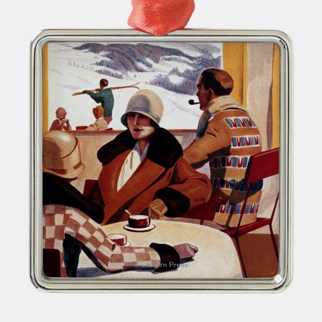 Adorno Metálico El poster promocional del club en declive (Frente)