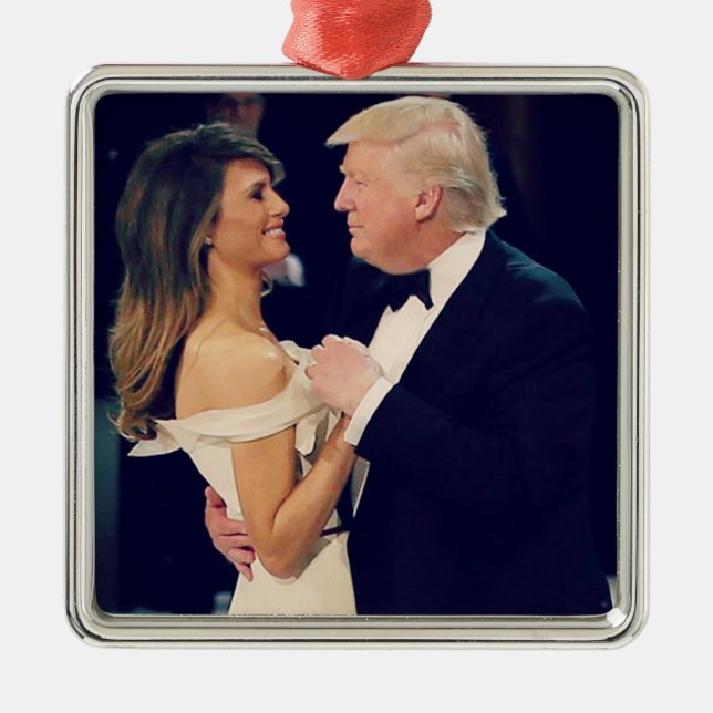 Adorno Metálico El presidente Trump y el baile de Melania (Frente)