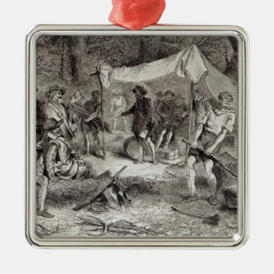 Adorno Metálico El primer día en Jamestown