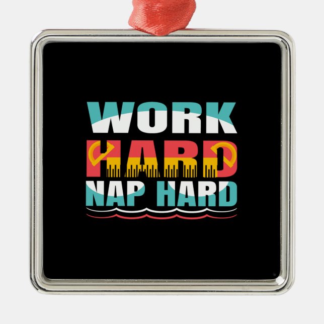 Adorno Metálico El profesor trabaja duramente en la siesta (Frente)