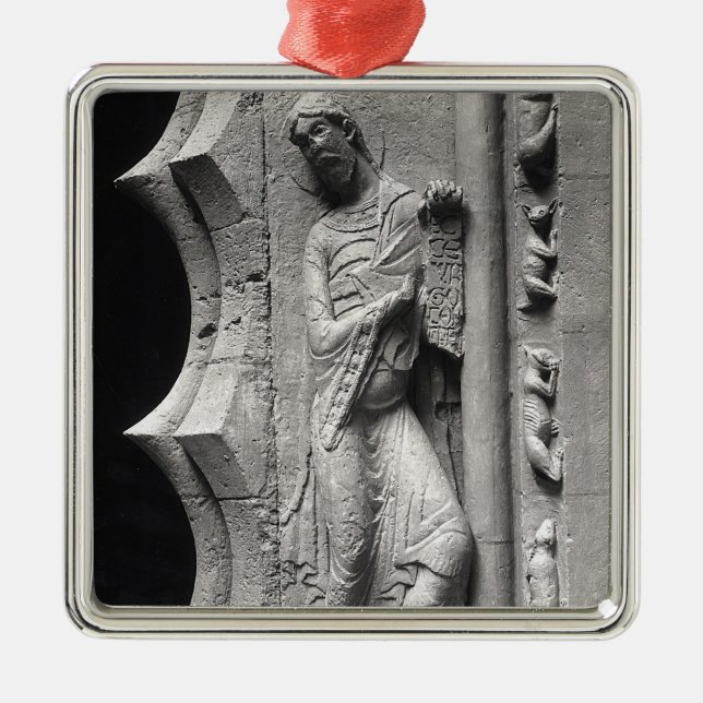 Adorno Metálico El profeta Isaías que desenrolla un phylactery (Frente)