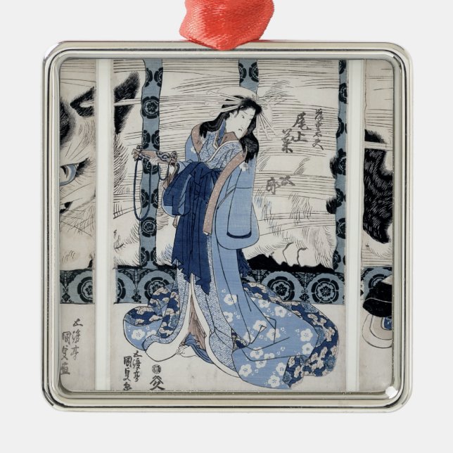 Adorno Metálico El pueblo de Yatsuhashi en Okasaki (Frente)