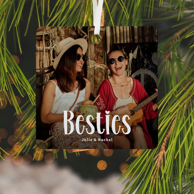 Adorno Metálico El regalo personalizado personalizado de BESTIES B (Subido por el creador)
