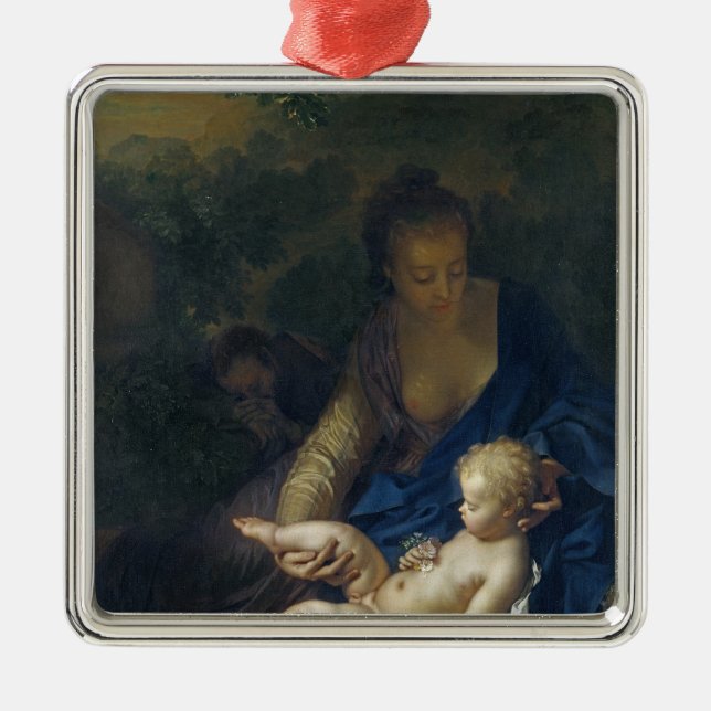 Adorno Metálico El resto en el vuelo en Egipto, 1706 (Frente)