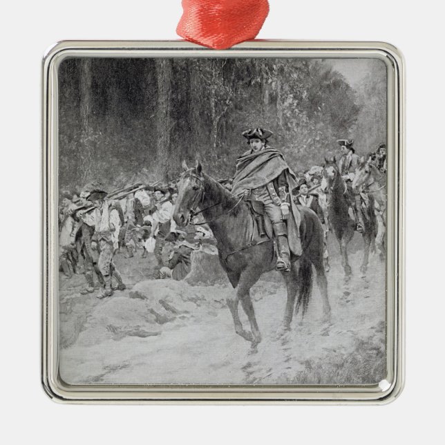 Adorno Metálico El retratamiento de Washington de grandes prados (Frente)