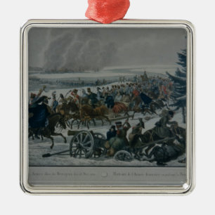 Adorno Metálico El retratamiento del ejército francés de Moscú