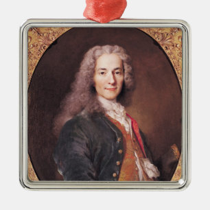 Adorno Metálico El retrato de Voltaire envejeció 23, 1728