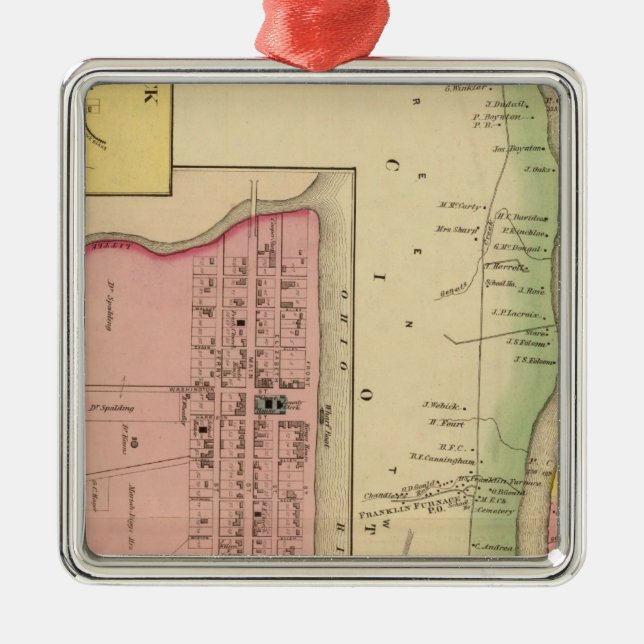 Adorno Metálico El río Ohio y valle superiores 3 (Frente)