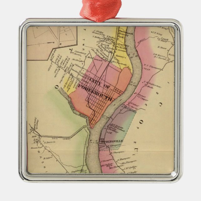 Adorno Metálico El río Ohio y valle superiores 8 (Frente)