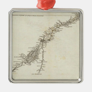 Adorno Metálico El río San Lorenzo en Canadá