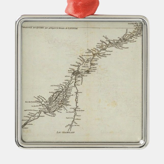 Adorno Metálico El río San Lorenzo en Canadá (Frente)