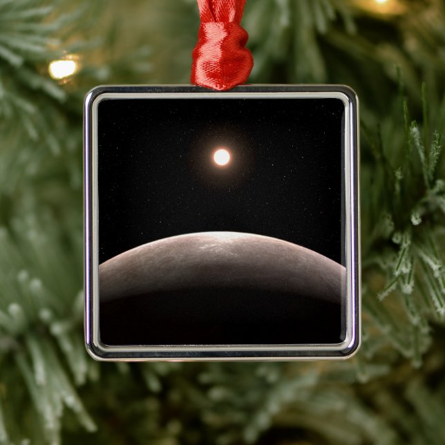 Adorno Metálico El Rocky Exoplanet Lhs 475 B Y Su Estrella Anfitri (Árbol)