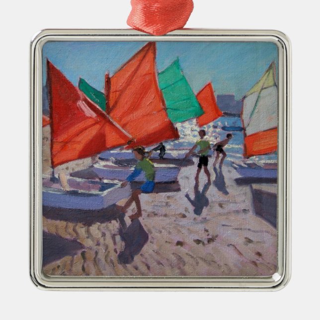 Adorno Metálico El rojo navega Royan Francia (Frente)