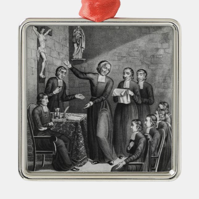 Adorno Metálico El Saint venerable Jean-Baptiste de La Salle (Frente)