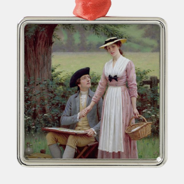 Adorno Metálico El Señor de Burleigh y su Amor (Frente)