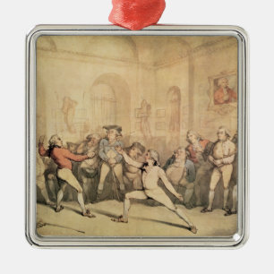 Adorno Metálico El sitio de cercado de Ángel, pub. 1787