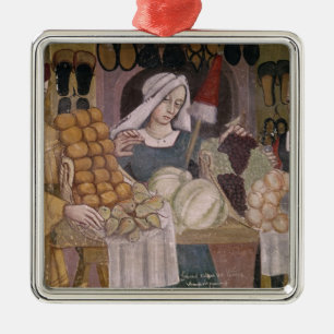 Adorno Metálico El soporte de los vendedores de la fruta