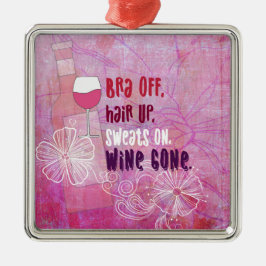 Adorno Metálico El sujetador apagado, pelo para arriba, suda