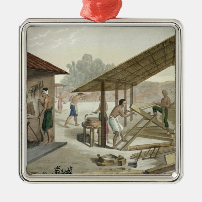 Adorno Metálico El taller de la carpintería en Kupang, Timor, (Frente)