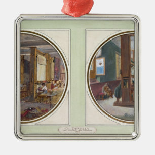 Adorno Metálico El taller de los duendes, 1840