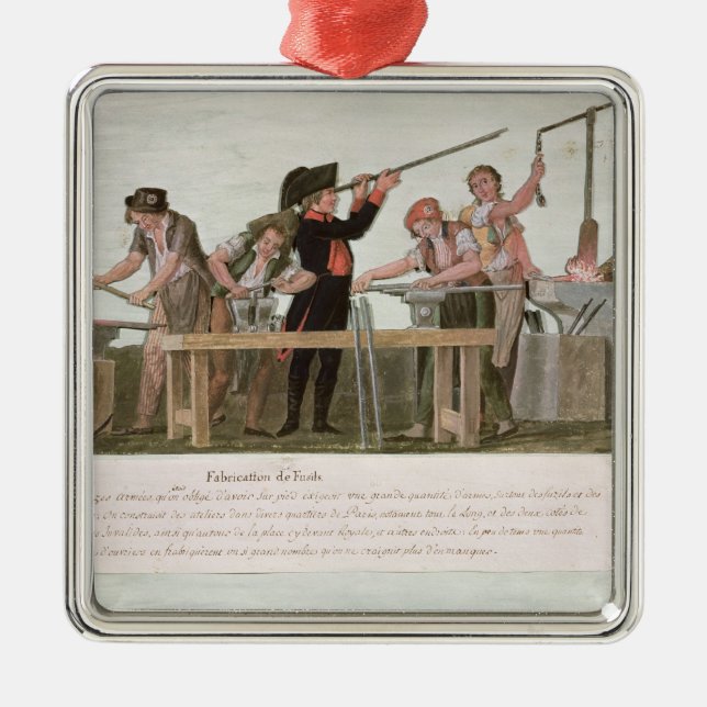 Adorno Metálico El taller de los fabricantes del rifle, 1793 (Frente)