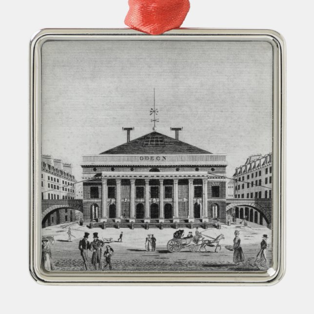 Adorno Metálico El teatro de l'Odeon, 1830 (Frente)