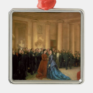 Adorno Metálico El teatro de Odeon, París, 1869 (aceite en lona)