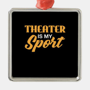 Adorno Metálico El teatro es mi deporte