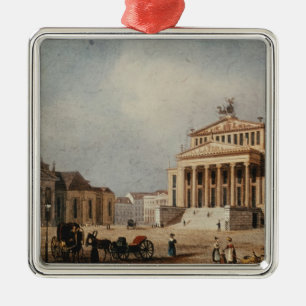 Adorno Metálico El teatro real y la nueva iglesia, 1833