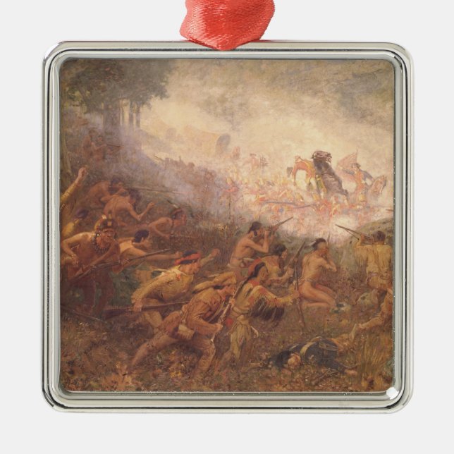 Adorno Metálico El tiroteo del General Braddock (Frente)