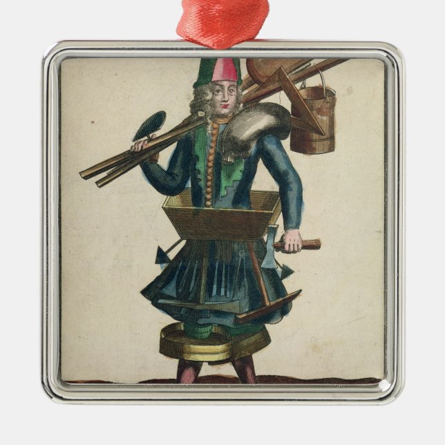 Adorno Metálico El traje del albañil (Frente)