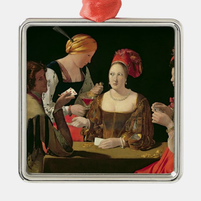 Adorno Metálico El tramposo con el as de diamantes (Frente)