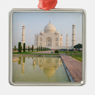 Adorno Metálico El tranquilo y pacífico Taj Mahal al amanecer, uno