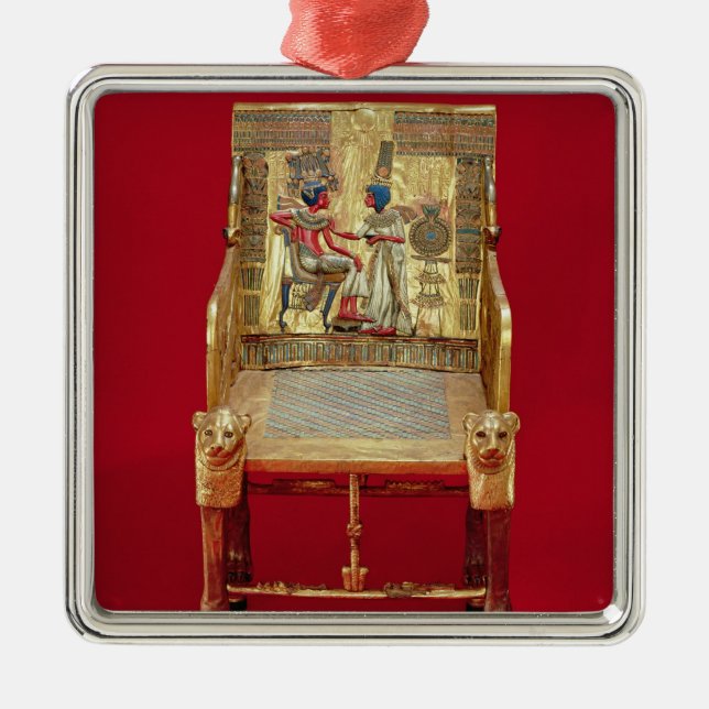 Adorno Metálico El trono, de la tumba de Tutankhamun (Frente)