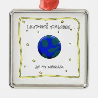 Adorno Metálico El último disco volador es mi mundo