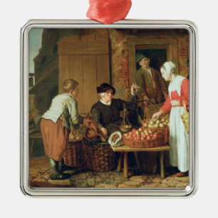 Adorno Metálico El vendedor de la fruta