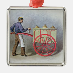 Adorno Metálico El vendedor del helado, 1895
