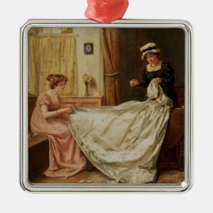 Adorno Metálico El vestido de boda