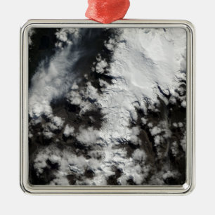 Adorno Metálico El volcán de Chaiten en Chile